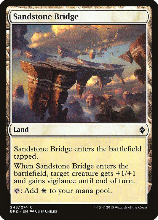 Sandstone Bridge - (Foil): Battle for Zendikar