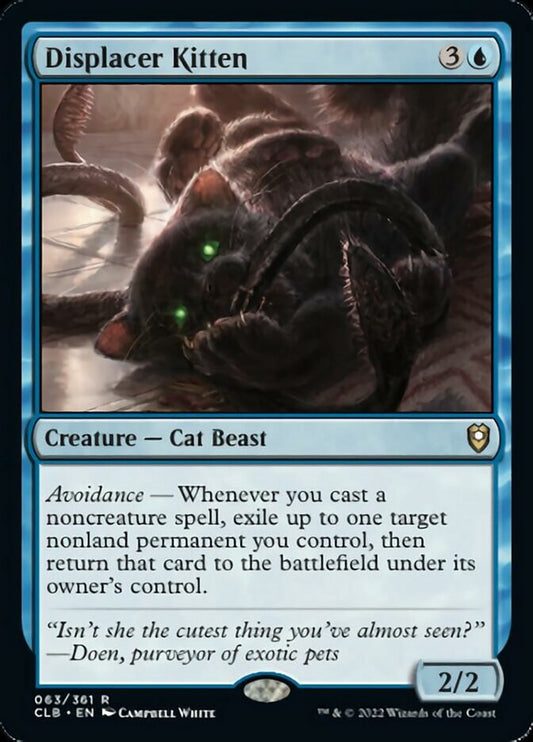 Displacer Kitten - (Foil): Commander Legends: Battle for Baldur's Gate