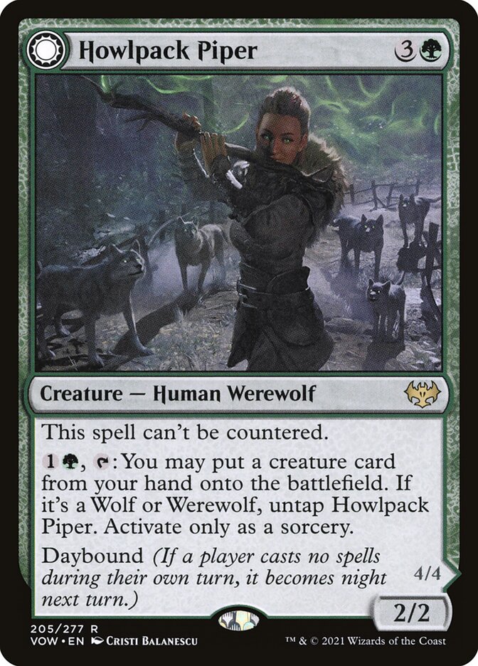 Howlpack Piper // Wildsong Howler: Innistrad: Crimson Vow