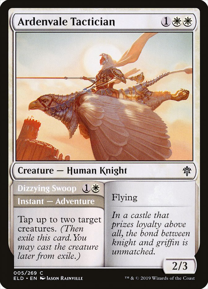 Ardenvale Tactician // Dizzying Swoop - (Foil): Throne of Eldraine