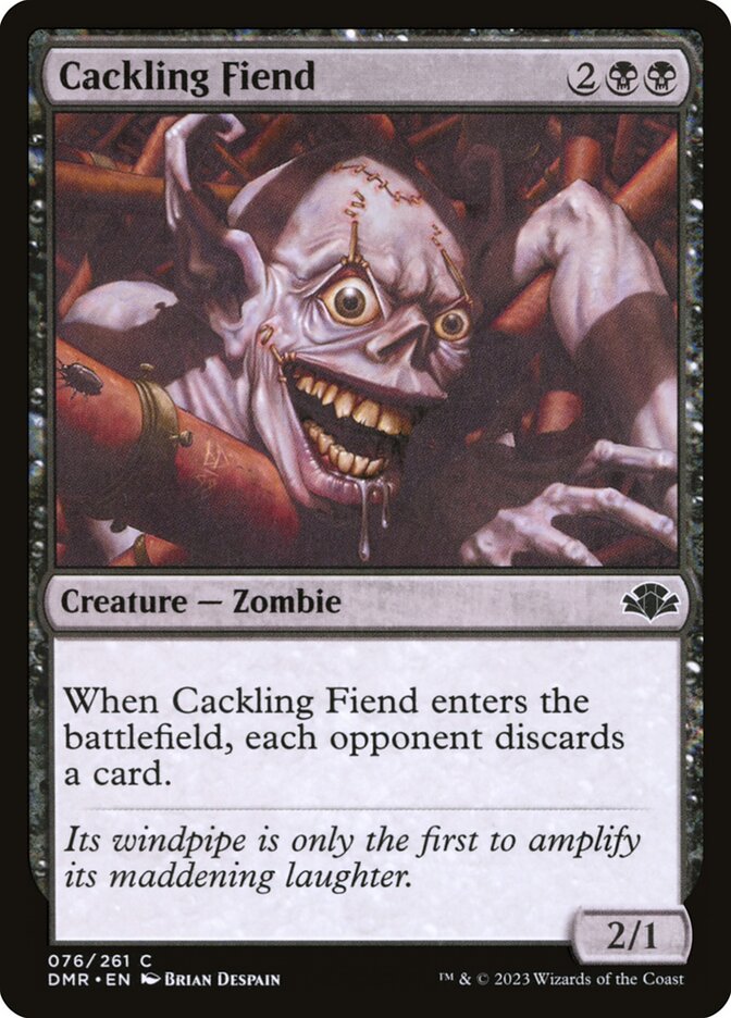 Cackling Fiend - (Foil): Dominaria Remastered