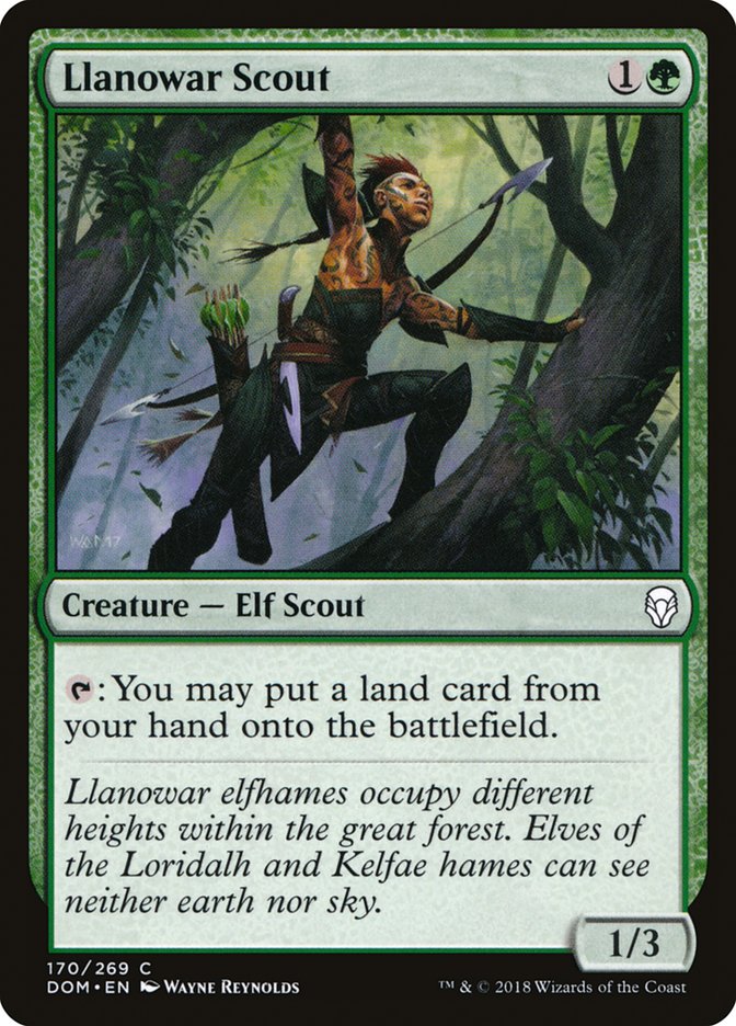 Llanowar Scout: Dominaria
