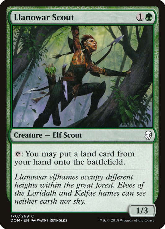 Llanowar Scout - (Foil): Dominaria