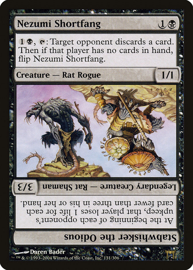 Nezumi Shortfang // Stabwhisker the Odious: Champions of Kamigawa