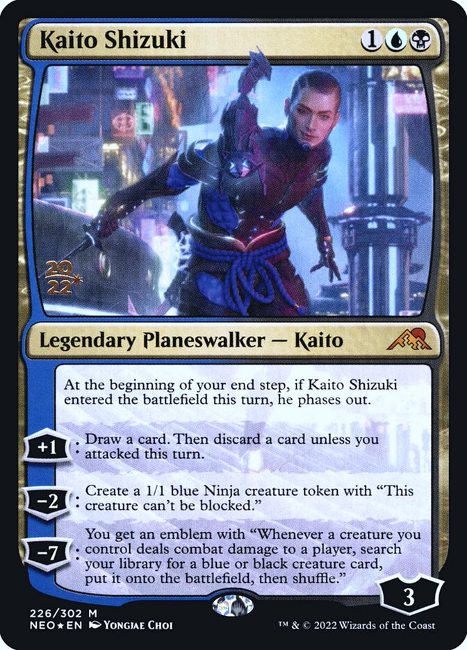 Kaito Shizuki - (Foil): Kamigawa: Neon Dynasty Promos