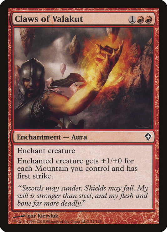 Claws of Valakut - (Foil): Worldwake