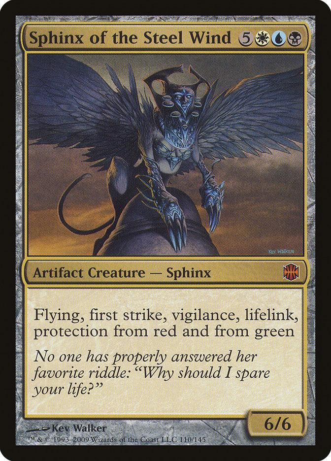 Sphinx of the Steel Wind - (Foil): Alara Reborn