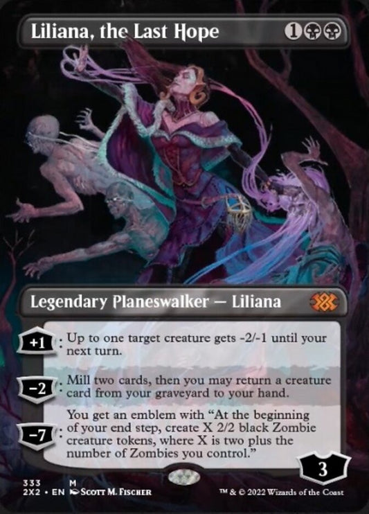 Liliana, the Last Hope (Borderless) - (Foil): Double Masters 2022