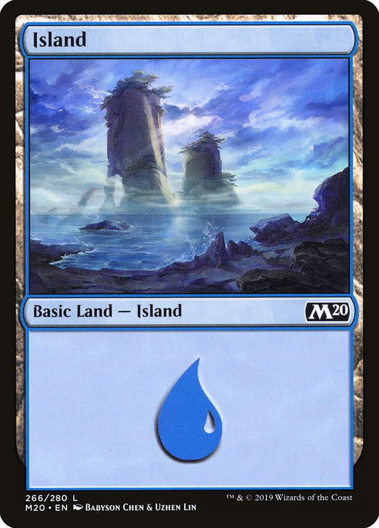 Island (#266) - (Foil): Core Set 2020