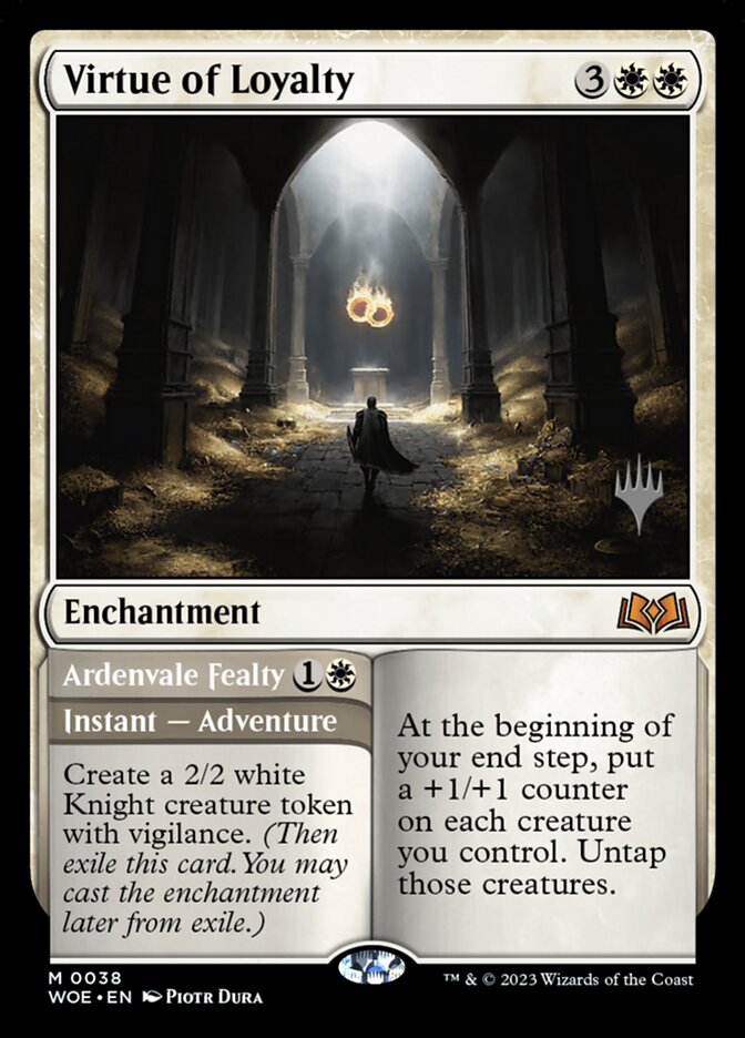 Virtue of Loyalty // Ardenvale Fealty - (Foil): Wilds of Eldraine Promos