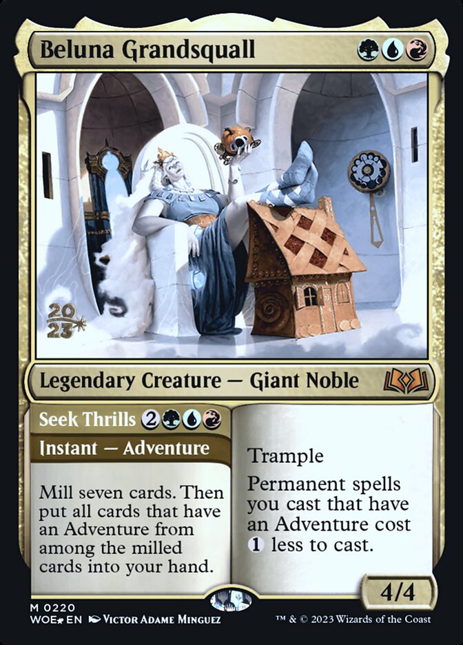 Beluna Grandsquall // Seek Thrills (Prerelease) (Wilds of Eldraine) - (Foil): Wilds of Eldraine Promos