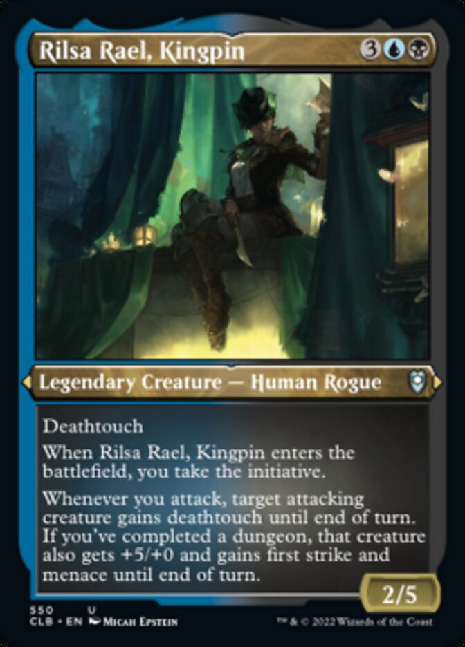 Rilsa Rael, Kingpin (Foil Etched) - (Foil): Commander Legends: Battle for Baldur's Gate