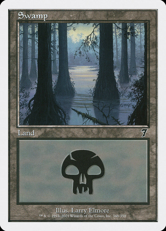 Swamp (#348) - (Foil): Seventh Edition