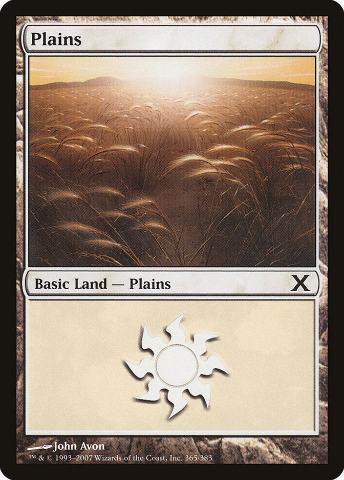 Plains (#365) - (Foil): Tenth Edition