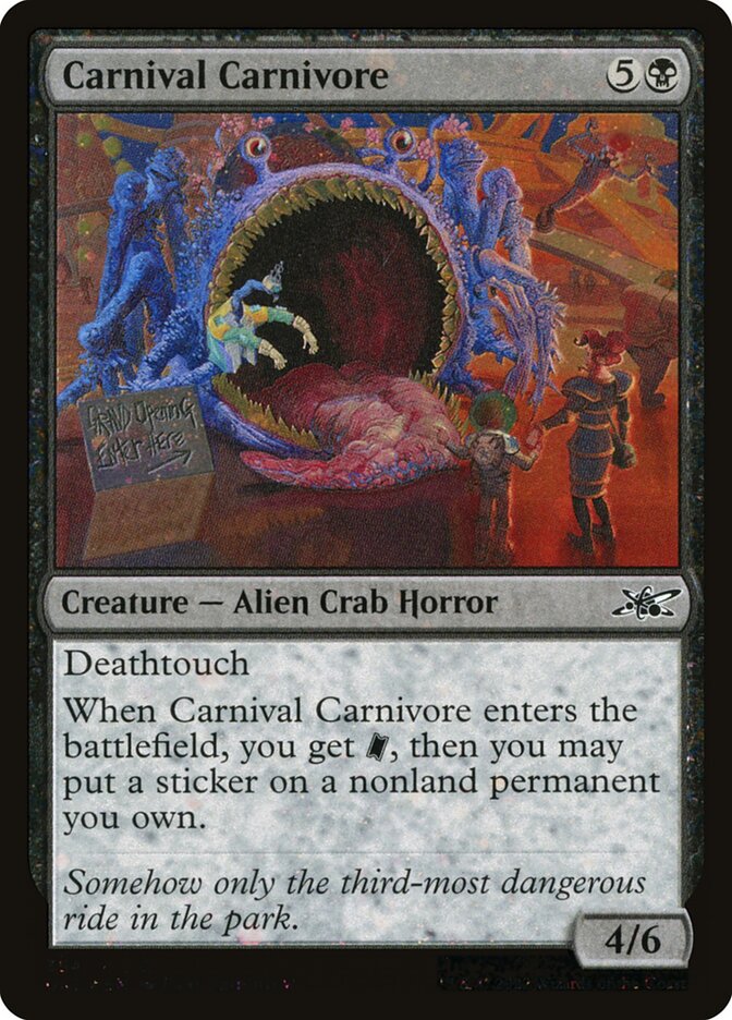 Carnival Carnivore (Galaxy Foil) - (Foil): Unfinity