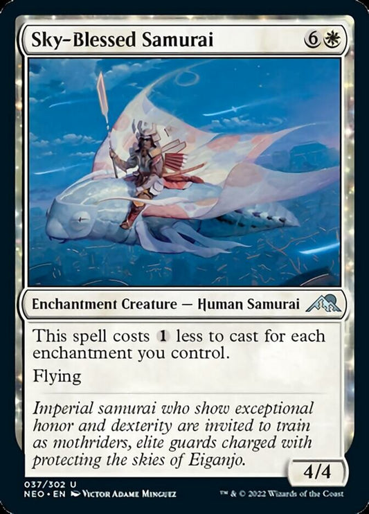 Sky-Blessed Samurai - (Foil): Kamigawa: Neon Dynasty