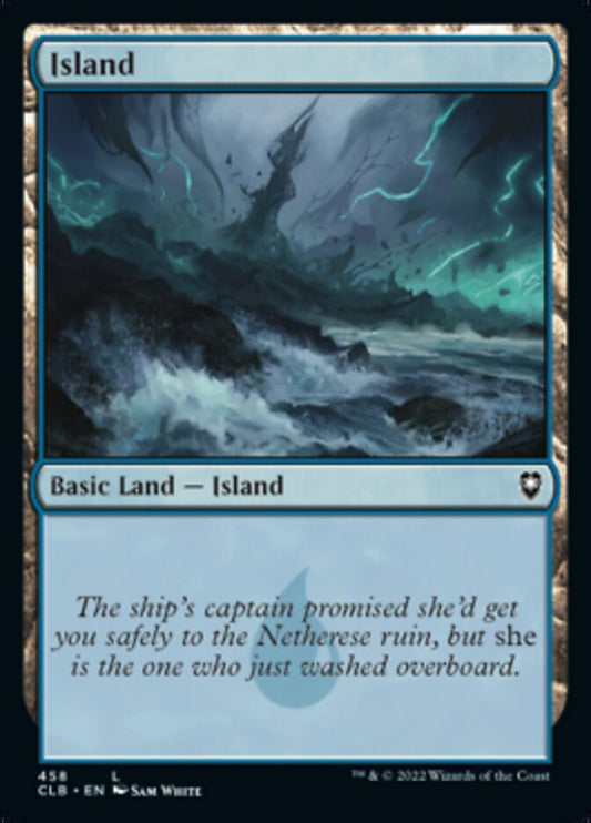 Island (#458) - (Foil): Commander Legends: Battle for Baldur's Gate
