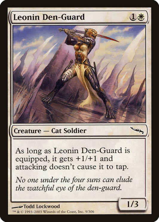 Leonin Den-Guard - (Foil): Mirrodin