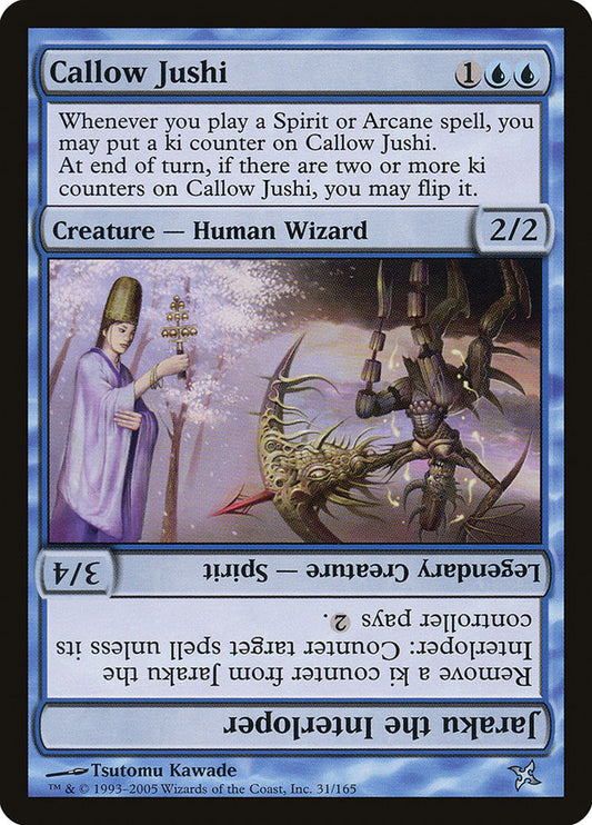 Callow Jushi // Jaraku the Interloper - (Foil): Betrayers of Kamigawa
