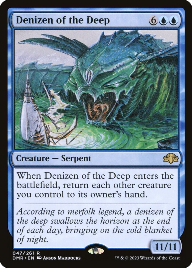 Denizen of the Deep - (Foil): Dominaria Remastered