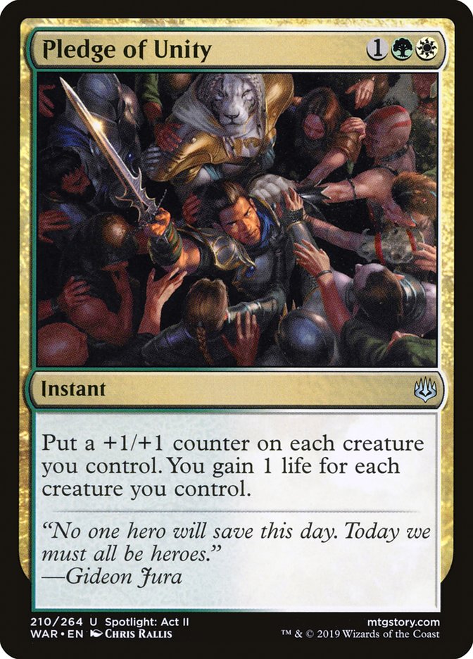 Pledge of Unity - (Foil): War of the Spark