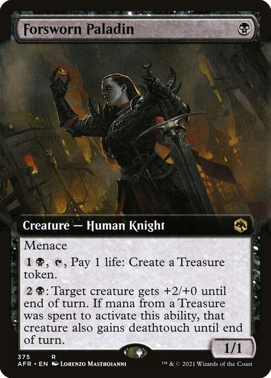 Forsworn Paladin (Extended Art) - (Foil): Adventures in the Forgotten Realms
