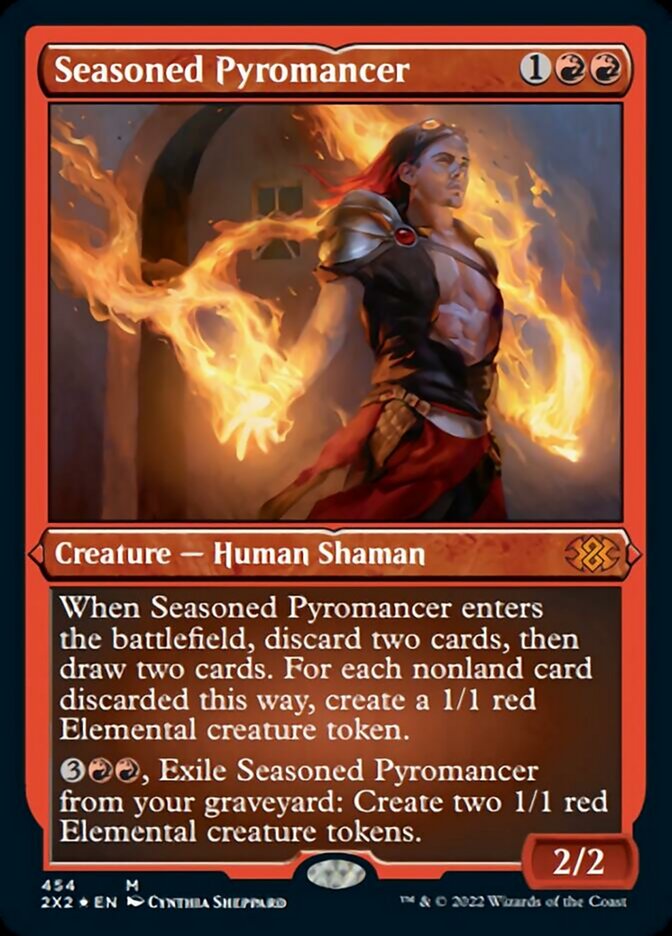 Seasoned Pyromancer (Foil Etched) - (Foil): Double Masters 2022