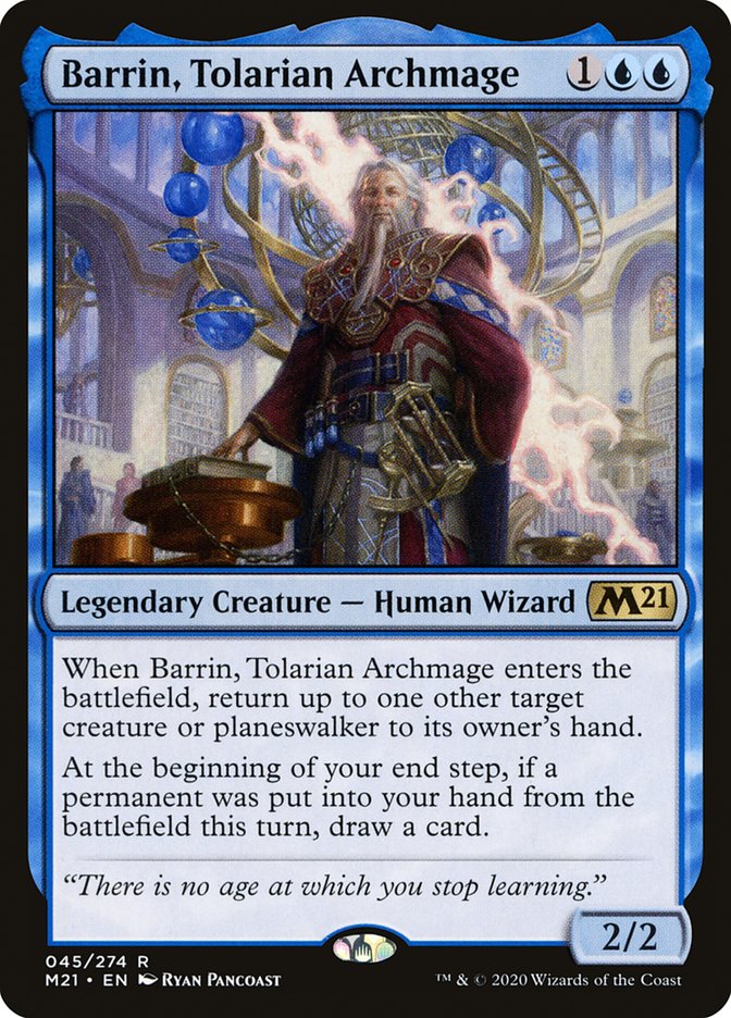 Barrin, Tolarian Archmage - (Foil): Core Set 2021