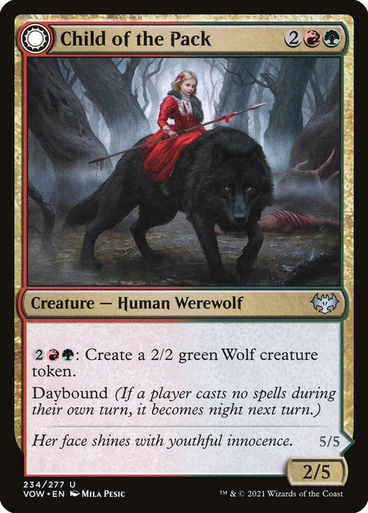 Child of the Pack // Savage Packmate: Innistrad: Crimson Vow