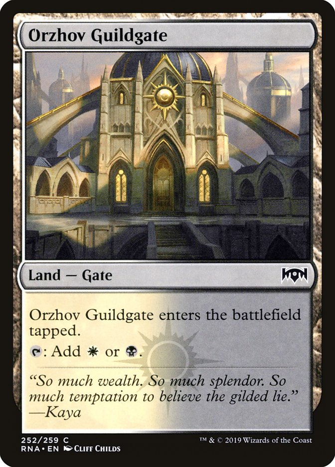 Orzhov Guildgate (#252) - (Foil): Ravnica Allegiance