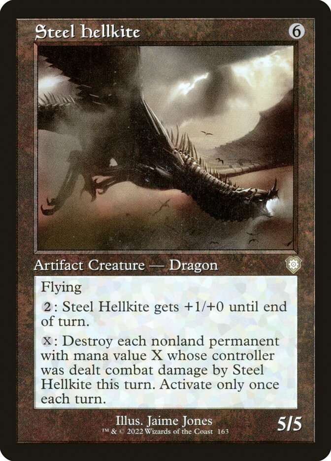 Steel Hellkite (Retro Frame): The Brothers' War Commander