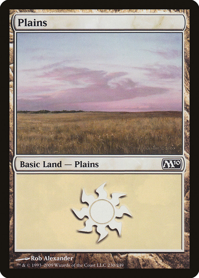Plains (#230) - (Foil): Magic 2010