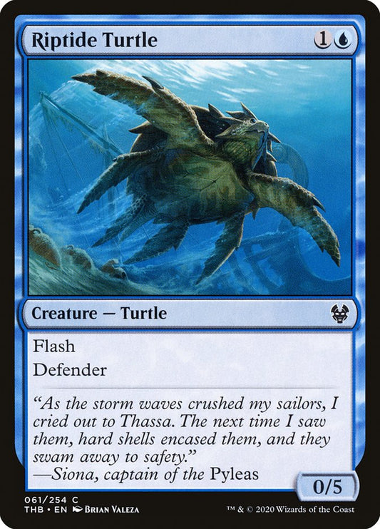 Riptide Turtle - (Foil): Theros Beyond Death