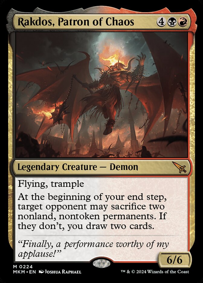 Rakdos, Patron of Chaos - (Foil): Murders at Karlov Manor