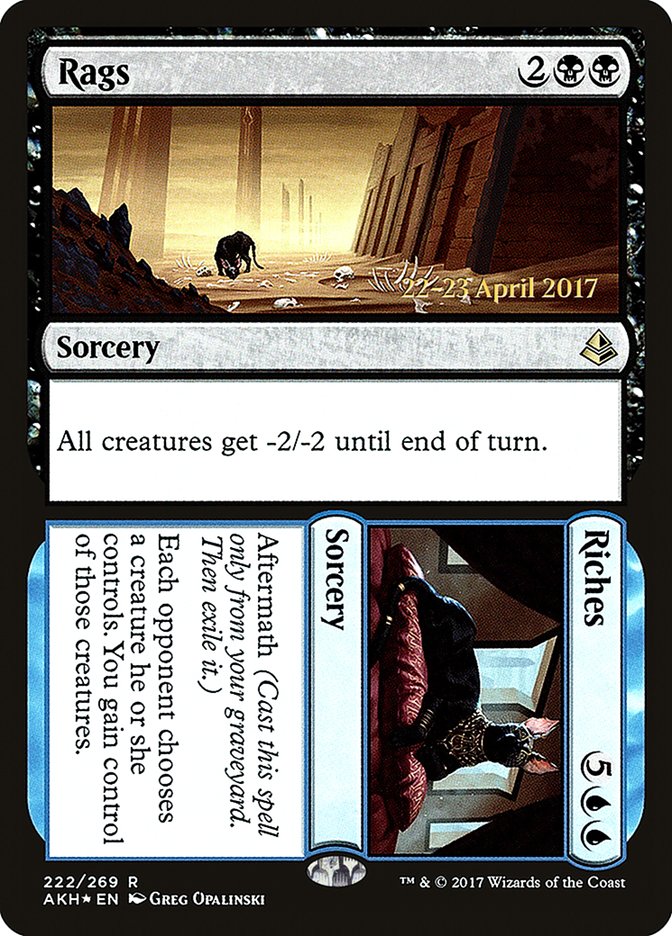 Rags // Riches (Prerelease) (Amonkhet) - (Foil): Amonkhet Promos