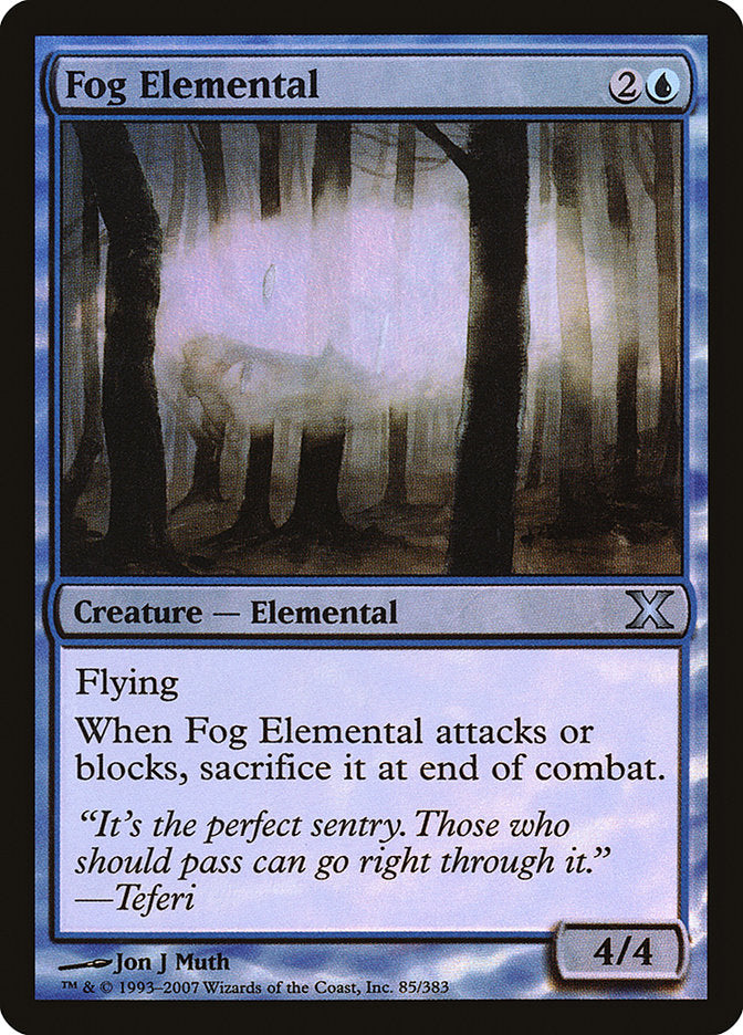 Fog Elemental - (Foil): Tenth Edition