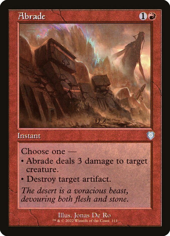 Abrade (Retro Frame): The Brothers' War Commander