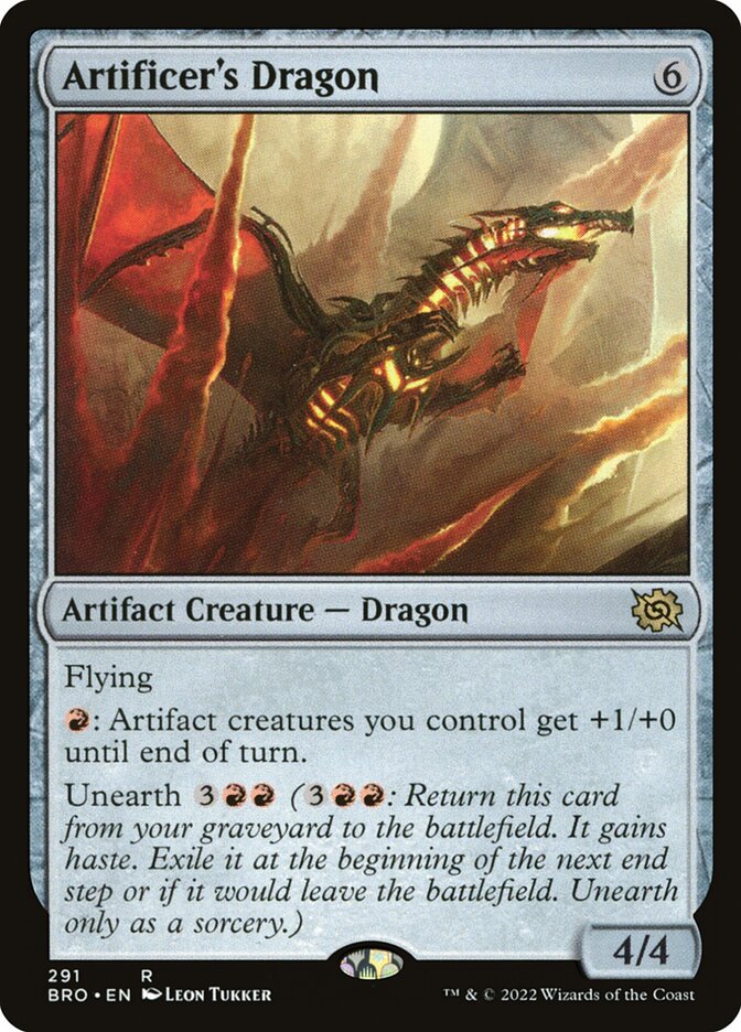 Artificer's Dragon - (Foil): The Brothers' War