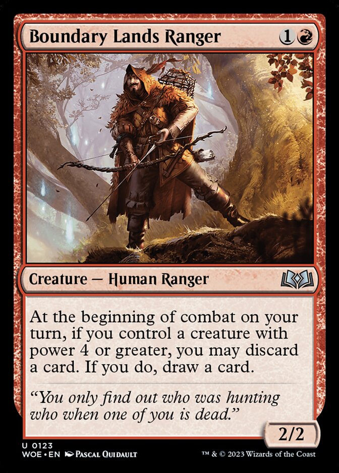 Boundary Lands Ranger - (Foil): Wilds of Eldraine