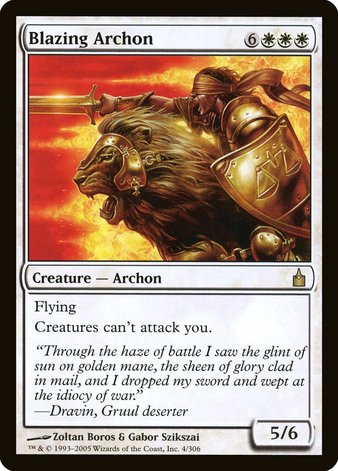 Blazing Archon - (Foil): Ravnica: City of Guilds
