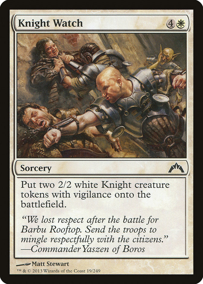 Knight Watch - (Foil): Gatecrash