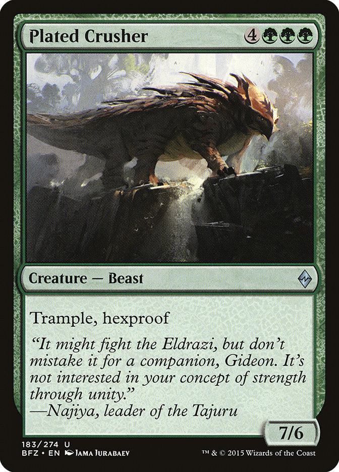 Plated Crusher - (Foil): Battle for Zendikar
