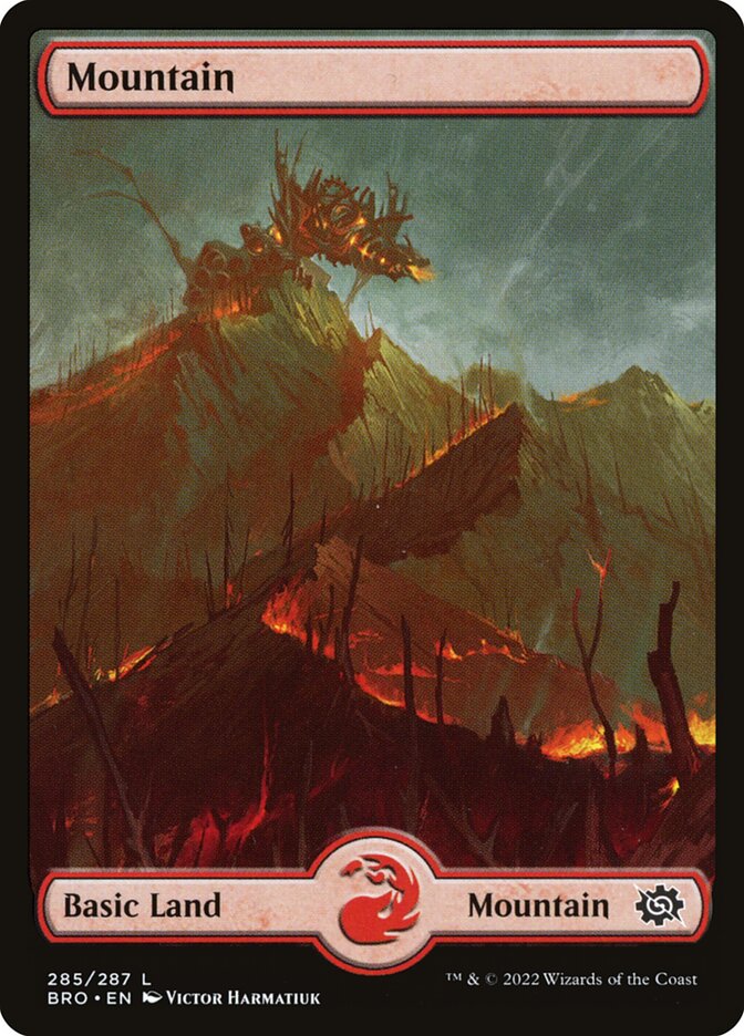Mountain (Full Art) (#285): The Brothers' War