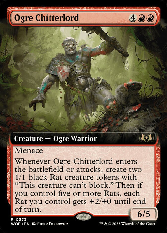 Ogre Chitterlord - (Foil): Wilds of Eldraine