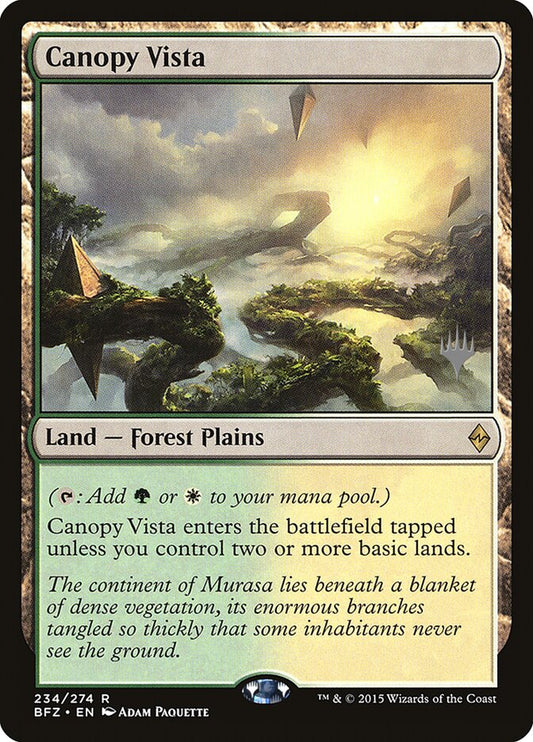 Canopy Vista (Promo Pack) (Battle for Zendikar) - (Foil): Battle for Zendikar Promos