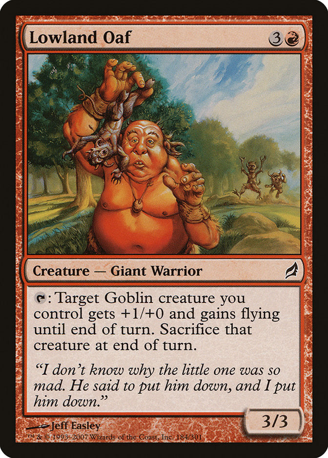 Lowland Oaf - (Foil): Lorwyn