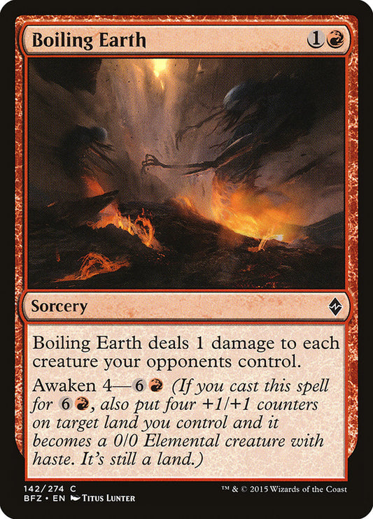 Boiling Earth - (Foil): Battle for Zendikar