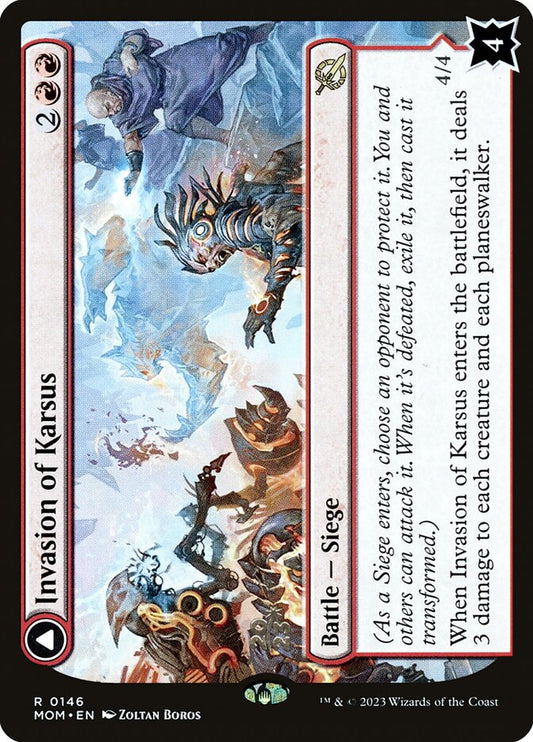 Invasion of Karsus // Refraction Elemental (Prerelease) (March of the Machine) - (Foil): March of the Machine Promos