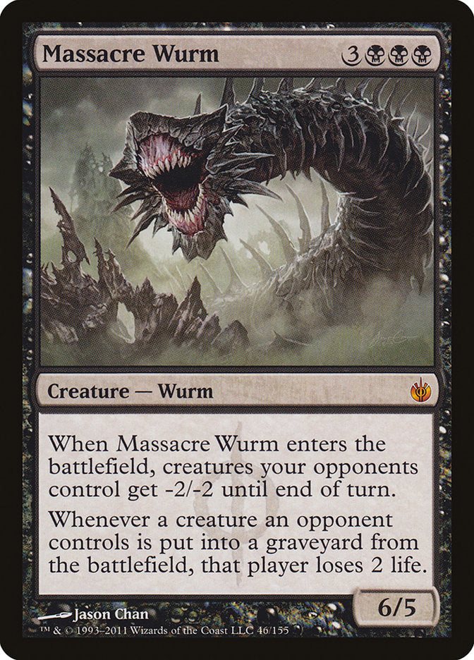 Massacre Wurm - (Foil): Mirrodin Besieged