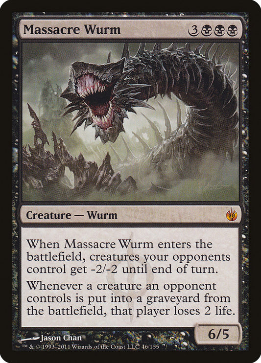 Massacre Wurm - (Foil): Mirrodin Besieged